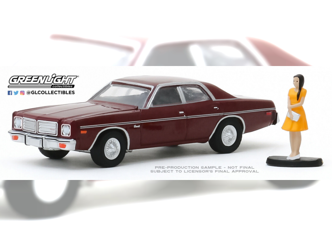 DODGE Coronet c фигуркой девушки 1976