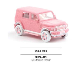CHERY iCAR V23, fluffy pink