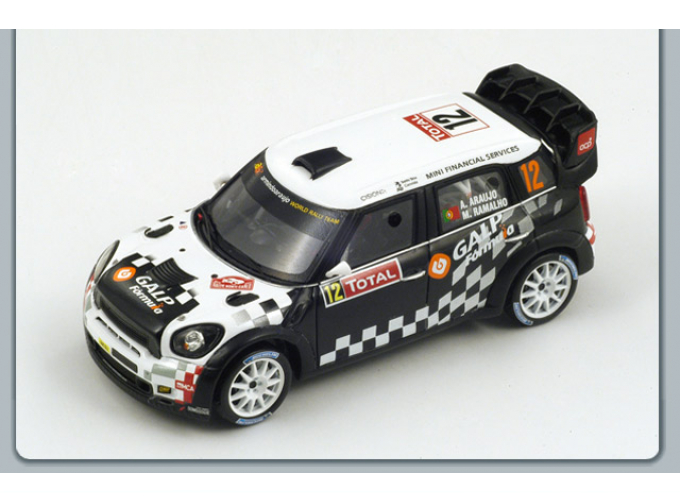 MINI John Cooper Works WRC 10th Monte Carlo 2012 A. Araujo – M. Ramalho, white/black