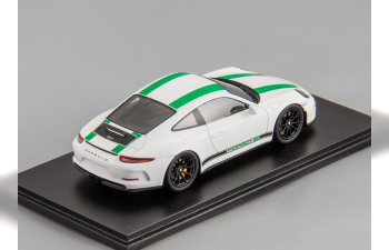 PORSCHE 911 R (2017), white / green