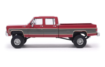 GMC Sierra K2500 Crew Cab Pick-Up (1977), red metallic / silver