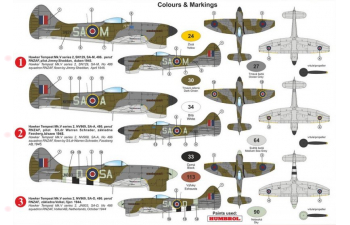 Сборная модель Tempest Mk.V 486. (NZ) SQ