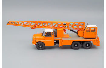 TATRA T148 crane truck, orange / white