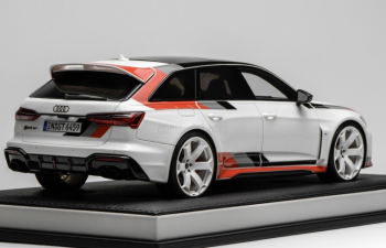 AUDI A6 RS6 GT Avant SW Station Wagon (2023), white 