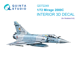 3D Декаль интерьера кабины Mirage 2000C (Modelsvit)