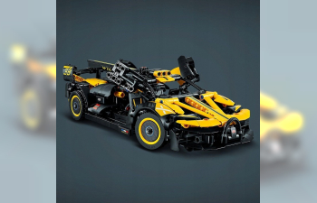 BUGATTI Lego Technic - Bolide W16 8.0 Four-turbo 1850hp 500km/h 2020 - 905 Pezzi - 905 Pieces, Yellow Black