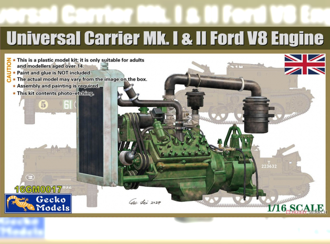 Сборная модел двигатель Форд V8 / Universal Carrier Mk. II & Mk. I Ford V8 Engine