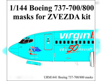 Маска окрасочная BOEING 737-800/800MAX (1/144 Zvezda)