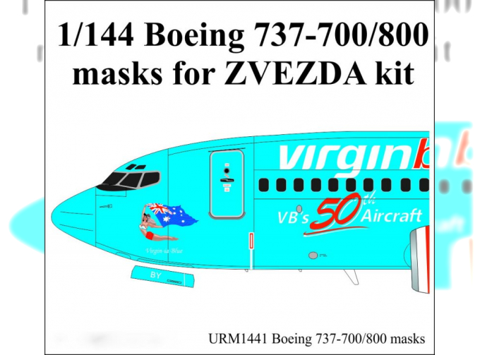 Маска окрасочная BOEING 737-800/800MAX (1/144 Zvezda)