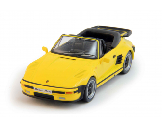 PORSCHE 911 Slant Nose Cabrio (1989), yellow