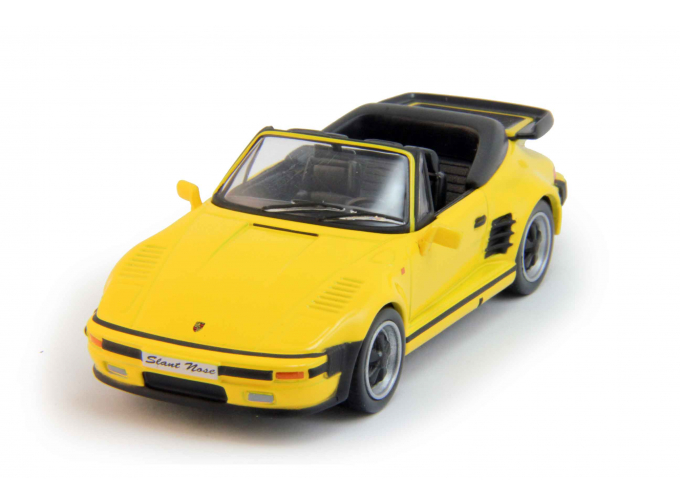 PORSCHE 911 Slant Nose Cabrio (1989), yellow
