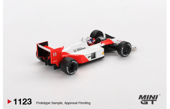 McLAREN MP4/4 #11 Alain Prost Japanese Grand Prix 2nd Place (1988), white / red