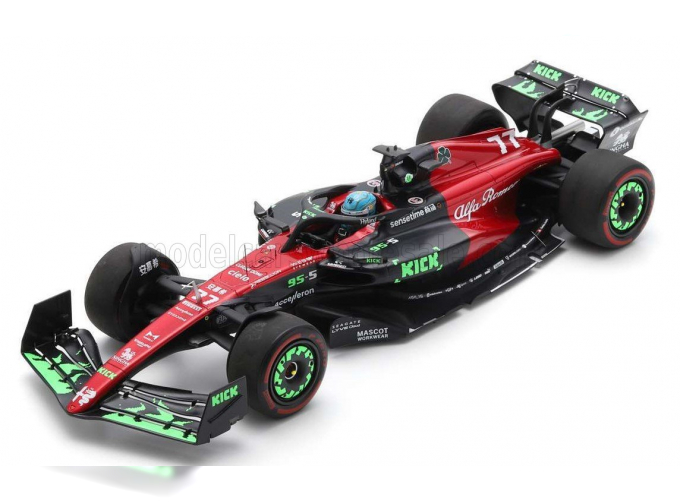 ALFA ROMEO F1 C43 Team Orlen №77 Belgium Gp (2023) Valtteri Bottas, Black Red