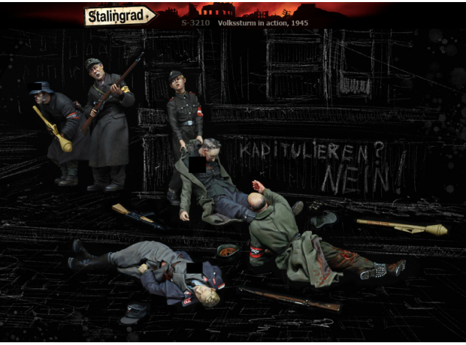 Сборная модель Volkssturm in action, 1945 Big set