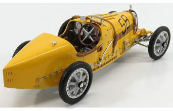 BUGATTI T35 №58 With Driver Figure (1924), Yellow