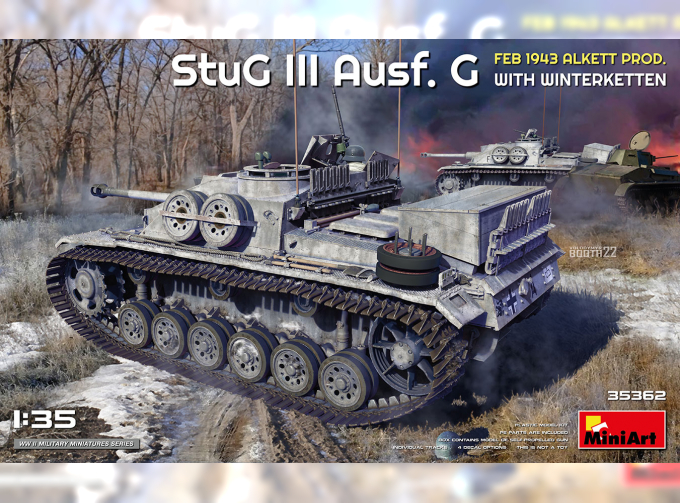 Сборная модель Stug Iii Ausf. G Military With Winterketten 1943