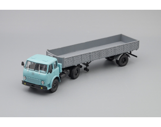 Минский-504 с полуприцепом Минский-9380 (1986), голубой / серый