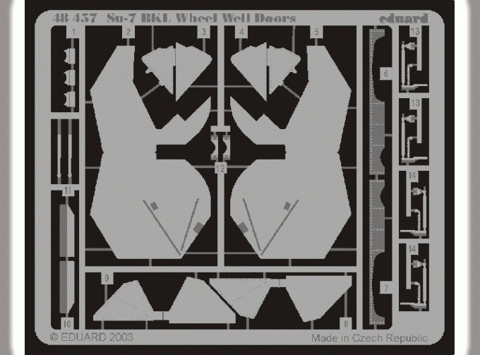 Фототравление Su-7BKL wheel well doors