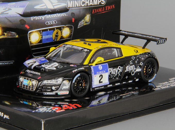 AUDI R8 LMS #2 24h Nurburgring (2010), black / yellow