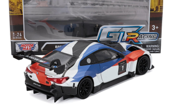 BMW 4-series M4 Gt3 Evo 3.0l Turbo (g82) №1 Press (2021), White Black Blue Red