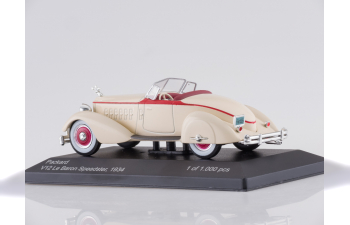 PACKARD V12 Le Baron Speedster (1934), beige / red