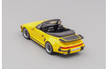 PORSCHE 911 Slant Nose Cabrio (1989), yellow