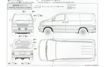 Сборная модель NISSAN Elgrand E50 99