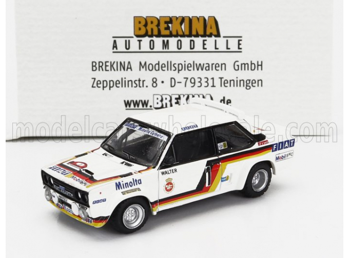 FIAT 131 Abarth N1 Winner Rally Hunsrueck (1979) Walter Rohrl - Christian Geistdorfer, White