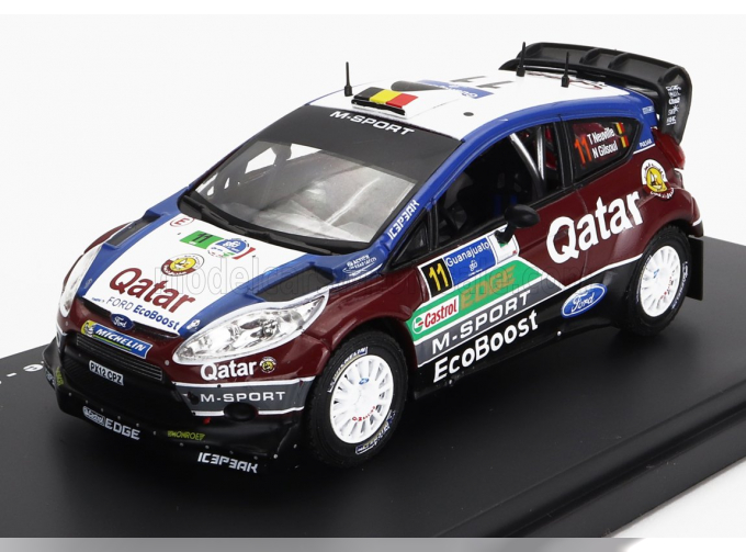 FORD Fiesta Rs Wrc N11 3rd Rally Mexico (2013) T.Neuville - N.Gilsoul, Bordeaux Blue White