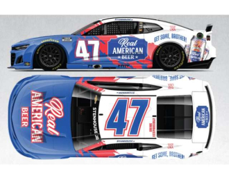 Chevrolet #47 RickyStenhouse Jr. *Real American Beer*, blue/white/red 2025