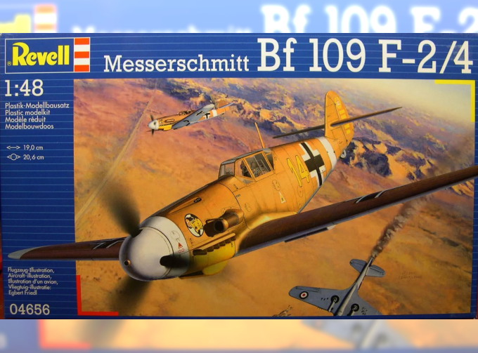 Сборная модель Немецкий истребитель Messerschmitt Bf.109 F-2 / 4