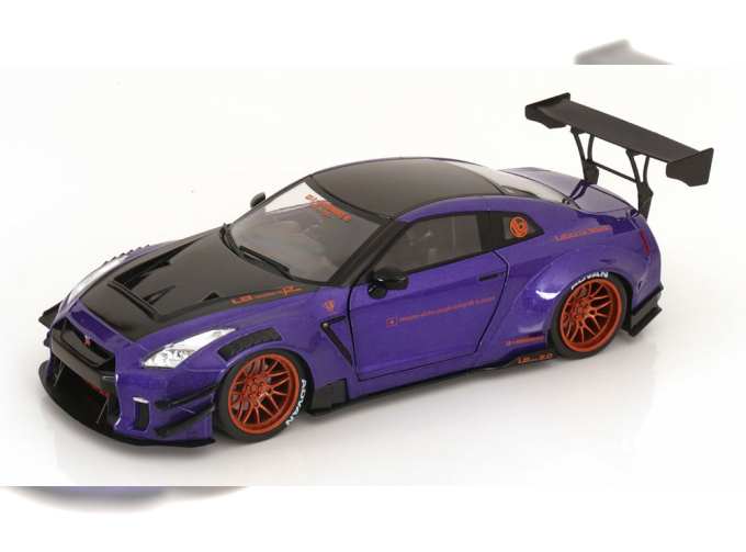 NISSAN Skyline GT-R (R35) LBWK Bodykit Type 2, purple-metallic