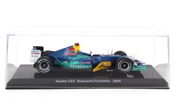 SAUBER F1 C23 Petronas №11 Season (2004) Giancarlo Fisichella - Con Vetrina - With Showcase, Blue Green