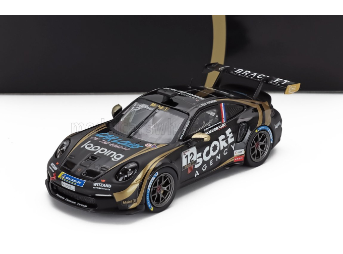 PORSCHE 911 992 Gt3 Cup Team Schumacher Clrt N 12 Winner Porsche Cup Monaco (2024) Larry Ten Voorde, Black Gold