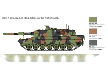 Сборная модель KRAUSS-MAFFEI WEGMANN Tank Leopard 2a4 Military 1998