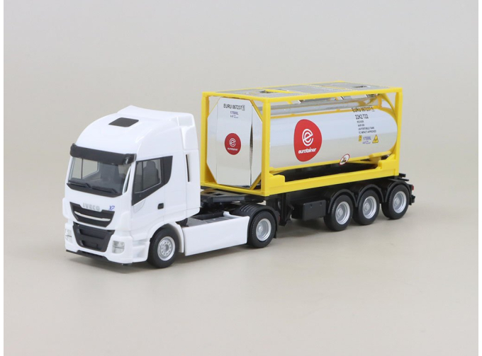 Iveco Stralis XP SemiTrailer Eurotainer, white