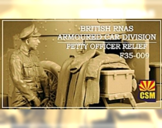 Сборная модель Фигуры British RNAS Armoured Car Division Petty Officer Relief