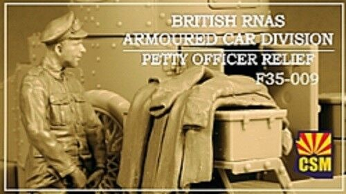 Сборная модель Фигуры British RNAS Armoured Car Division Petty Officer Relief