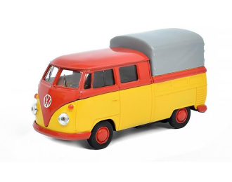 VOLKSWAGEN T1 Double Cabin Pick Up, red / yellow