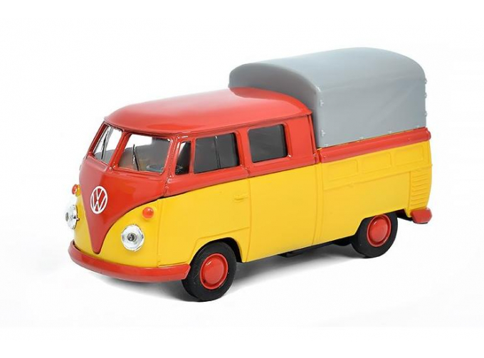 VOLKSWAGEN T1 Double Cabin Pick Up, red / yellow