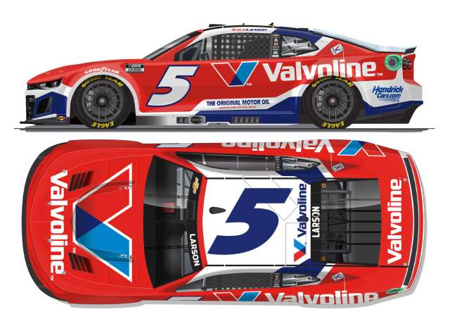 Chevrolet #5 Kyle Larson *Valvoline* red/white/blue 2025