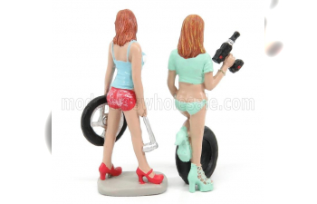 FIGURES 2 X Girls Michele & Meg - Tyres Brigade, Various