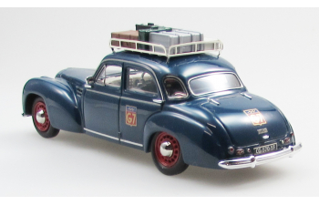 DELAGE D6-3L sedan Paris taxi (1948-54), blue