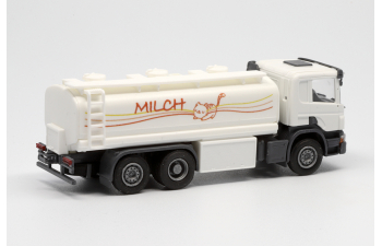 SCANIA P 6х2 цистерна для перевозки молока, белый/белый