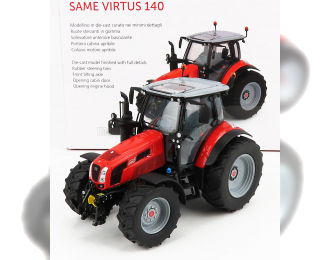 SAME 140 Virtus Tractor (2016), red black