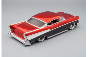 CHEVROLET Bel Air Custom (1957), red / black