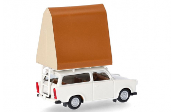 TRABANT 601 универсал с тентом на крыше, белый