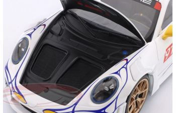 PORSCHE 911 (992) GT3 RS №911 (2023), white / yellow / decor
