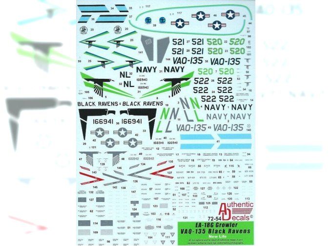 Декаль на EA-18G Growler VAQ-135