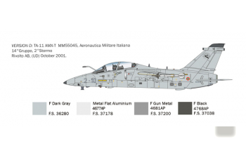 Сборная модель EMBRAER Amx-t Airplane Military 1985